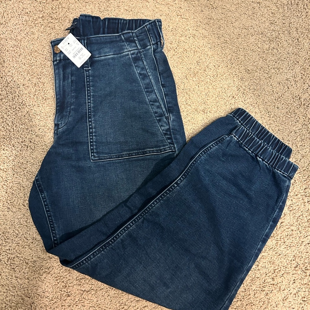 J. Crew Elastic Waist Denim Jogger